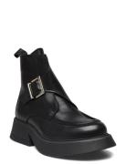 Bianco Biahailey Buckle Boot Crust Svart