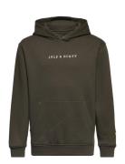 Lyle & Scott Junior Logo Loose Fit Bb Oth Hoodie Khaki Green