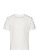 Top Rosie Basic Tops T-shirts Short-sleeved White Lindex