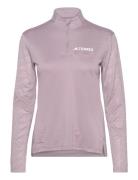 Terrex Multi Half-Zip Long-Sleeve Top Sport T-shirts & Tops Long-sleev...