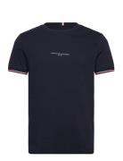 Tommy Hilfiger Tommy Logo Tipped Tee Marinblå