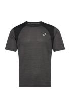 Road Ss Top Sport T-shirts Short-sleeved Black Asics