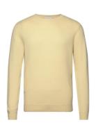 Man Chunky O-Neck Sweater Designers Knitwear Round Necks Yellow Davida...