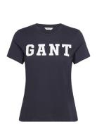 Reg Graphic Ss T-Shirt Tops T-shirts & Tops Short-sleeved Navy GANT