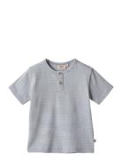 T-Shirt Lumi Tops T-shirts Short-sleeved Blue Wheat