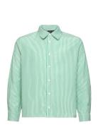 Nlfnozan Ls Shirt Tops Shirts Long-sleeved Shirts Green LMTD