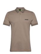 Paule 1 Sport Polos Short-sleeved Brown BOSS