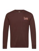 Essential Ls Tee Tops T-shirts Long-sleeved Brown Lee Jeans
