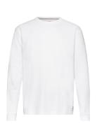Tjm Reg Ls Waffle Tee Tops T-shirts Long-sleeved White Tommy Jeans