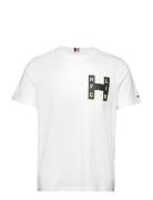 Varsity H Tee Tops T-shirts Short-sleeved White Tommy Hilfiger