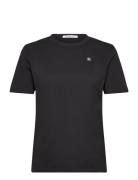 Ck Embro Badge Regular Tee Tops T-shirts & Tops Short-sleeved Black Ca...