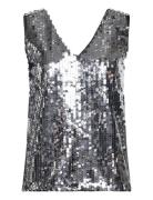 Fqvali-Top Tops Blouses Sleeveless Silver FREE/QUENT