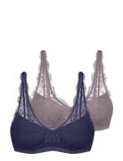 Dorina Amaya-2Pp Bralette Marinblå