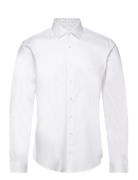 Twill Contrast Print Shirt Tops Shirts Business White Calvin Klein