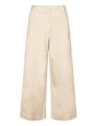 Wide-Leg Pleated Pant Bottoms Trousers Wide Leg Cream Bobo Choses