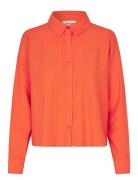 Hudgesmd Shirt Tops Shirts Long-sleeved Orange Modström