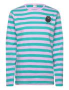 Kuisma Shirt Stinky Stripe Tops T-shirts & Tops Long-sleeved Purple Ma...