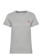 Ss Cn Mini Triangle Tee Tops T-shirts & Tops Short-sleeved Grey GUESS ...