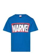 Tshirt Tops T-shirts Short-sleeved Blue Marvel