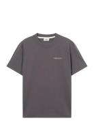 Residence Graphic Tee Tops T-shirts Short-sleeved Grey Pompeii