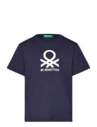 T-Shirt Tops T-shirts Short-sleeved Navy United Colors Of Benetton