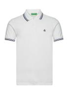 H/S Polo Shirt Tops Polos Short-sleeved White United Colors Of Benetto...