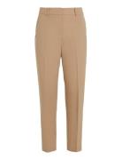 Tapered Wo Blend Pant Bottoms Trousers Suitpants Beige Tommy Hilfiger
