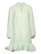 Alva Frill Detailed Mini Dress Designers Short Dress Green Malina