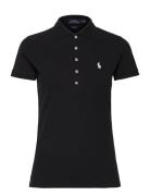 Slim Fit Stretch Polo Shirt Tops T-shirts & Tops Polos Black Polo Ralp...