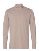 Fiere Due Ls Polo M Tops Polos Long-sleeved Beige SNOOT