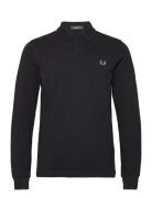 L/S Plain Fp Shirt Tops Polos Long-sleeved Black Fred Perry