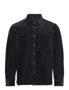 Wax London Whiting Overshirt Marinblå