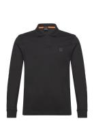 Passerby Tops Polos Long-sleeved Black BOSS