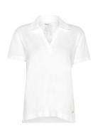 Mmhay Ss Polo Tee Tops T-shirts & Tops Polos White MOS MOSH