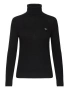 Extrafine Rollneck Tops Knitwear Turtleneck Black GANT