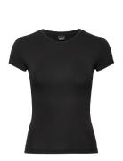 Soft Touch Short Sleeve Top Tops T-shirts & Tops Short-sleeved Black G...
