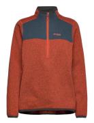Kamphaug Knitted W Half Zip Brick/Orion Blue Xs Sport Sweat-shirts & H...
