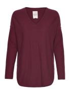 Part Two Iliviasapw V-Neck Burgundy