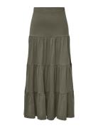 Onlmay Life Maxi Skirt Jrs Noos Lång Kjol Green ONLY