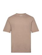 Jack & J S Jjniel Tee Ss Crew Neck Beige