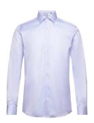 1927:Twill Weave Shirt Wf L/S Tops Shirts Business Blue Lindbergh Blac...