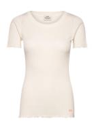 Pointella Trixy Tee Tops T-shirts & Tops Short-sleeved White Mads Nørg...