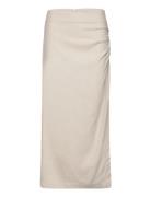 Estivo Skirt Lång Kjol Beige Second Female