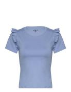 Celine Top Sport T-shirts & Tops Short-sleeved Blue BOW19