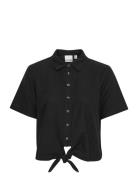 Ihlino Sh Tops Shirts Short-sleeved Black ICHI