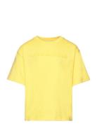 Short Sleeves Tee-Shirt Tops T-shirts Short-sleeved Yellow Little Marc...