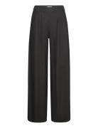 Vijolanda Hw Pleated Pants - Noos Bottoms Trousers Wide Leg Black Vila