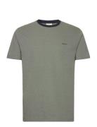 4-Col Oxford Regular Ss T-Shirt Tops T-shirts Short-sleeved Green GANT