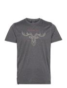 Buck Top M Sport T-shirts Short-sleeved Grey Five Seasons