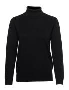 Pullover-Knit Light Tops Knitwear Turtleneck Black Brandtex